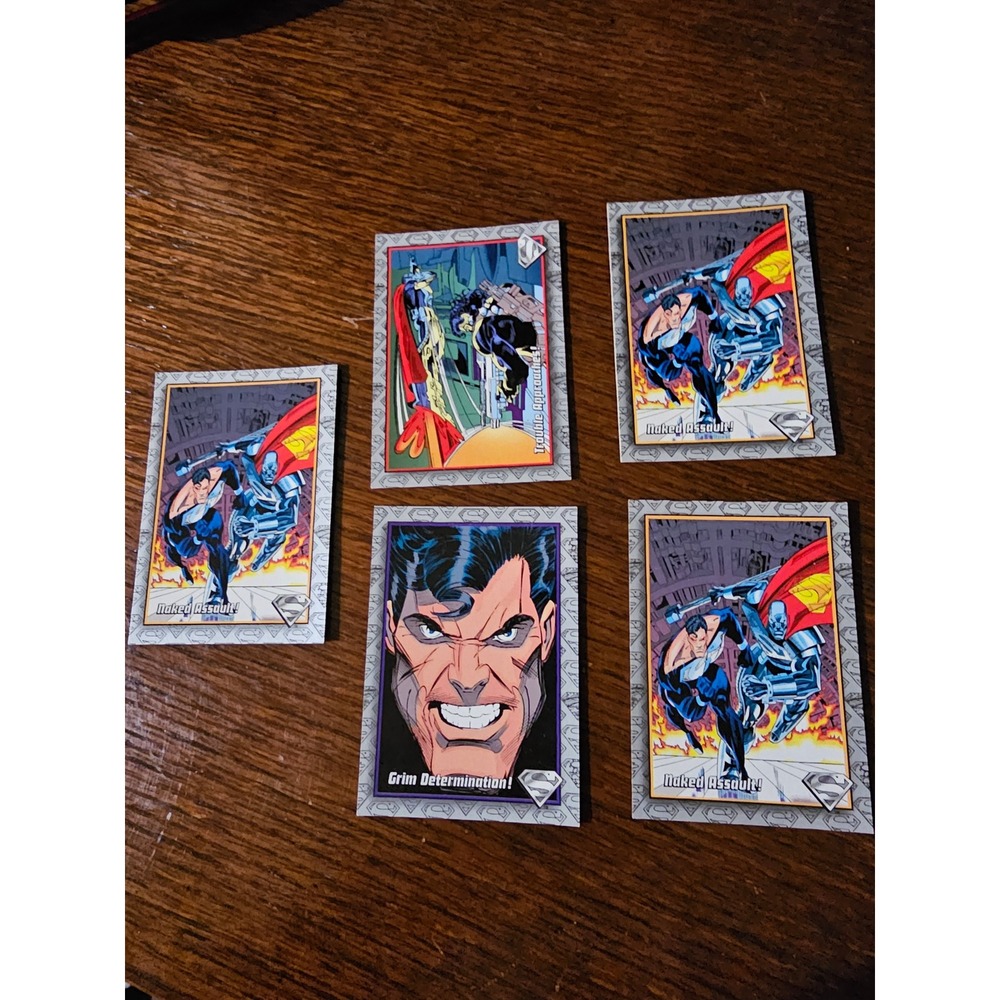 Return of Superman Trading Cards Lot of 5 The Death of Superman‎ 1993